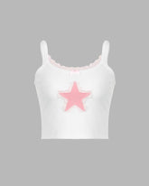 Midbury – Robustes, kurzes Tanktop mit Sternenmuster